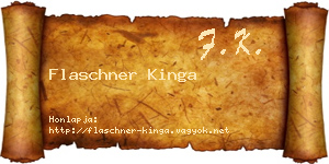 Flaschner Kinga névjegykártya